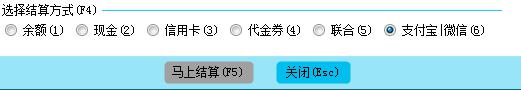 单机版移动支付选项